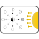 download Diagram Of Moon Faces clipart image with 0 hue color