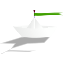 download Paperboat clipart image with 225 hue color