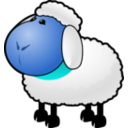 download Sheep clipart image with 180 hue color