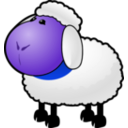 download Sheep clipart image with 225 hue color