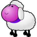 download Sheep clipart image with 270 hue color