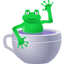 download Unexpected Frog In My Tea clipart image with 45 hue color