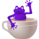download Unexpected Frog In My Tea clipart image with 180 hue color