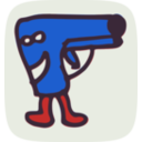 download Pistol Monster clipart image with 0 hue color