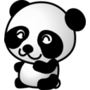 download Panda02 clipart image with 0 hue color