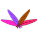 download Colored Feather clipart image with 315 hue color