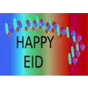 download Happy Eid clipart image with 180 hue color