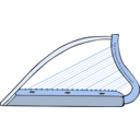 download Harp clipart image with 180 hue color