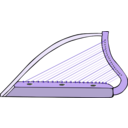 download Harp clipart image with 225 hue color