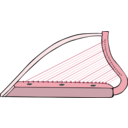 download Harp clipart image with 315 hue color