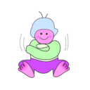 download Baby Winter Wear clipart image with 270 hue color