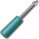 download Screwdriver clipart image with 180 hue color