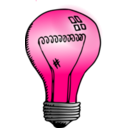 download Incandescent Light Bulb clipart image with 270 hue color