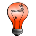 download Incandescent Light Bulb clipart image with 315 hue color