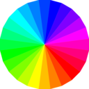 download Rainbow 24gon clipart image with 225 hue color