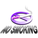 download No Smoking 3d clipart image with 270 hue color