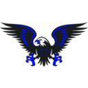 download Eagle clipart image with 180 hue color