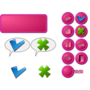 download Bunch O Buttons Christop clipart image with 90 hue color