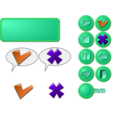 download Bunch O Buttons Christop clipart image with 270 hue color