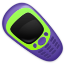 download Retro Cellphone clipart image with 45 hue color