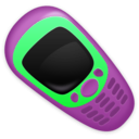 download Retro Cellphone clipart image with 90 hue color