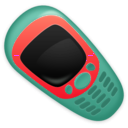 download Retro Cellphone clipart image with 315 hue color