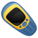 download Retro Cellphone clipart image with 0 hue color