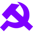 download Hammer And Sickle clipart image with 270 hue color