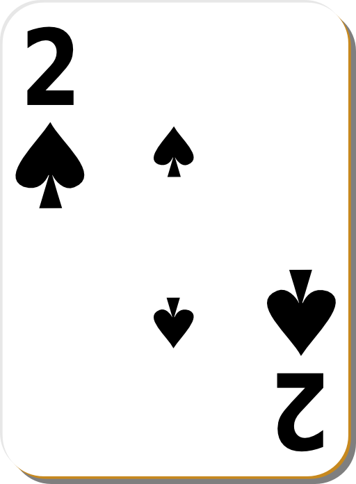 White Deck 2 Of Spades