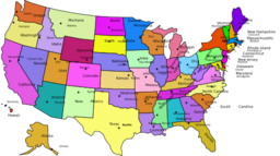 United States Map With Capitals And State Names