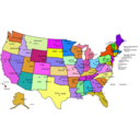 United States Map With Capitals And State Names