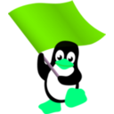 download Commie Tux clipart image with 90 hue color