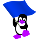download Commie Tux clipart image with 225 hue color