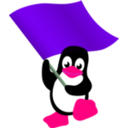 download Commie Tux clipart image with 270 hue color