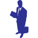 download Businessman clipart image with 0 hue color