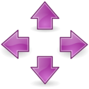 download Tango Style Arrows Blue clipart image with 90 hue color