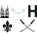 download Butterflytech B clipart image with 135 hue color