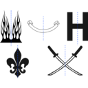 download Butterflytech B clipart image with 225 hue color