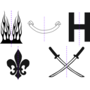 download Butterflytech B clipart image with 270 hue color