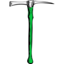 download Pickaxe clipart image with 90 hue color