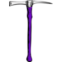 download Pickaxe clipart image with 225 hue color
