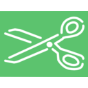 download A Pair Of Scissors clipart image with 90 hue color