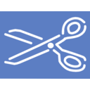download A Pair Of Scissors clipart image with 180 hue color