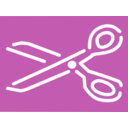 download A Pair Of Scissors clipart image with 270 hue color