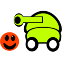 download Tank clipart image with 315 hue color