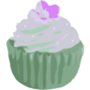 download Cupcake clipart image with 270 hue color