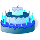 download Cake clipart image with 180 hue color