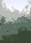 Illustration Berghang Im Regenwald