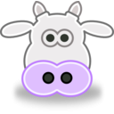 download Tango Style Cow Head clipart image with 270 hue color