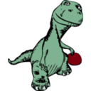 download Johnny Automatic Dinosaur Remix Eps clipart image with 90 hue color